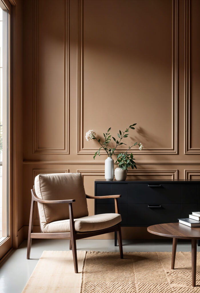 Installing accent wall Accent wall